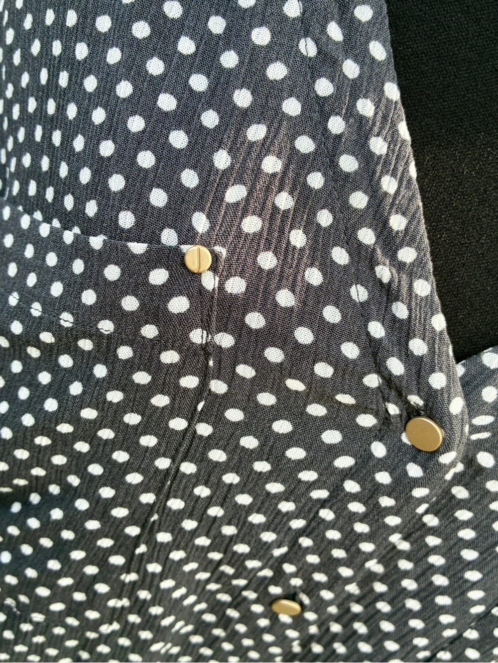 NWT Jones New York Polka Dot V-Neck Button Front Blouse Top Plus SZ 2X - Picture 4 of 7